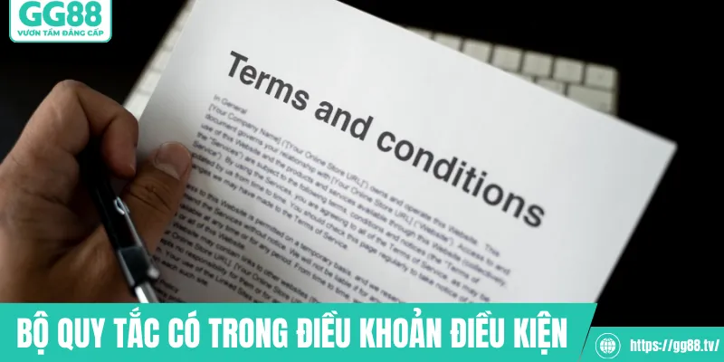 Bộ quy tắc cơ bản có trong điều khoản điều kiện